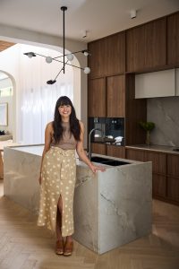 Head Interior Designer Amanda Pocock in kitchen renovation project in Coogee, Sydney.