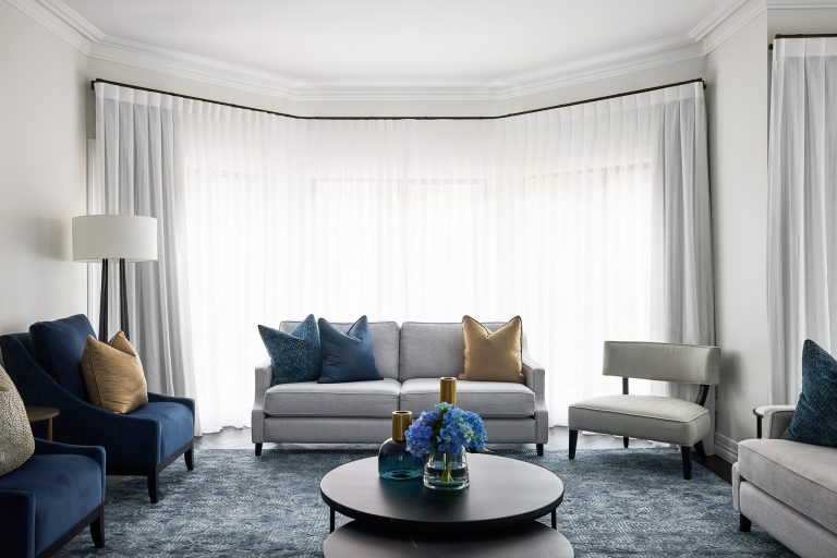 Living room interior design and interior decoration designed by ACP Studio Interior Design in Vaucluse, Sydney.